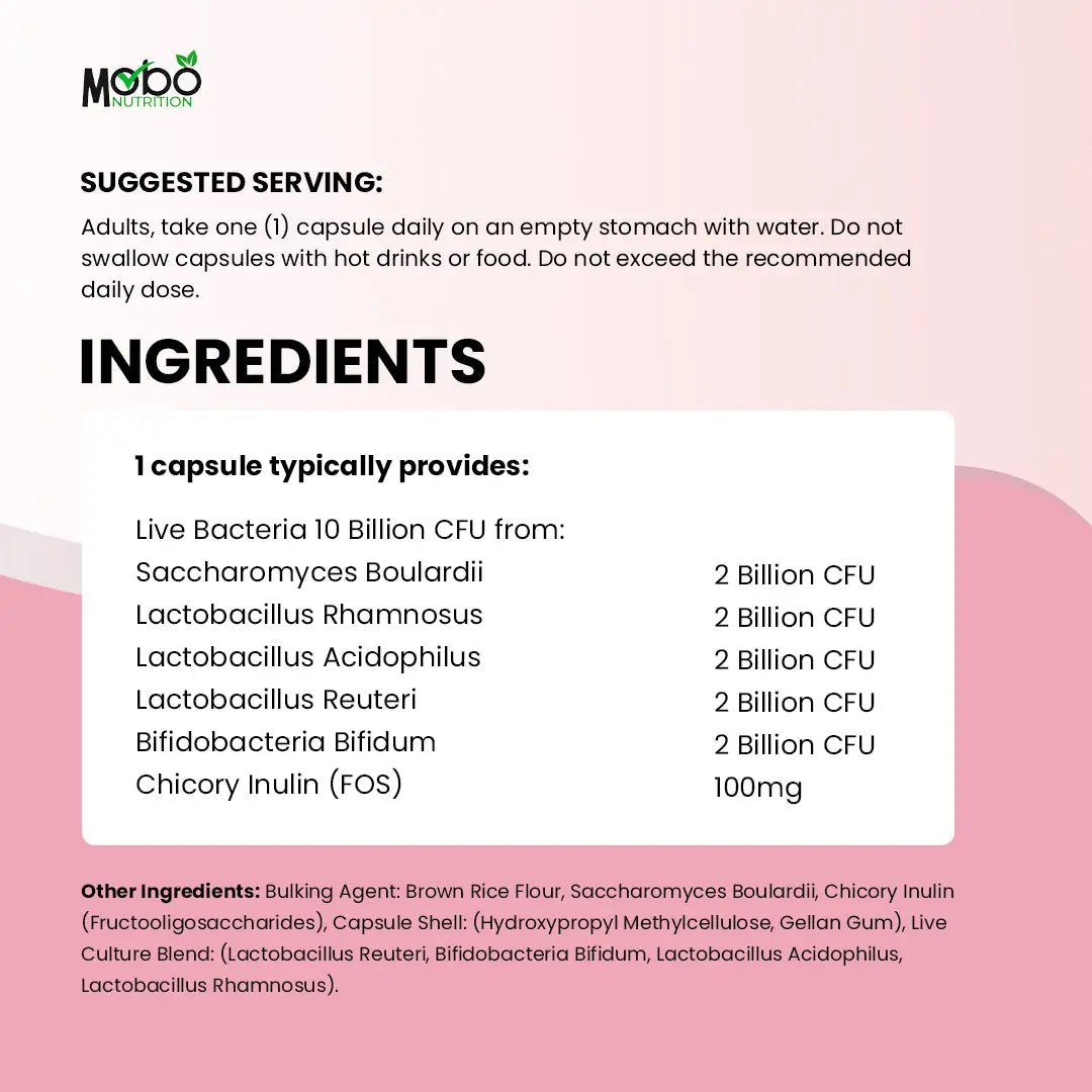 FloraBalance UTI+ (Urinary Bio - Balance Vaginal & Gut Bacteria Support) - Mobo Nutrition