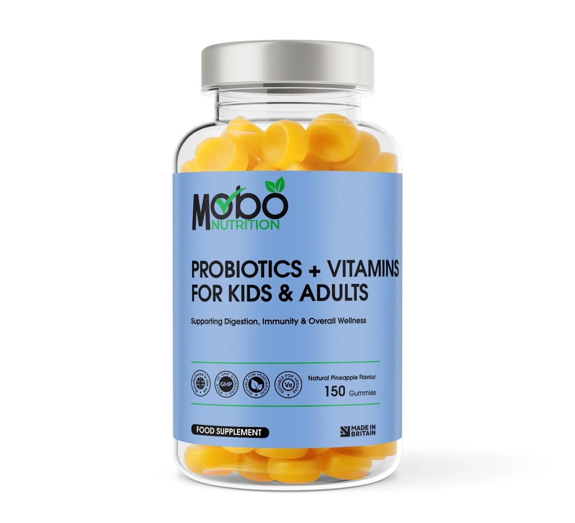 Kids & Adults Probiotic Gummies | For Gut, Immune & Energy Support - Mobo Nutrition
